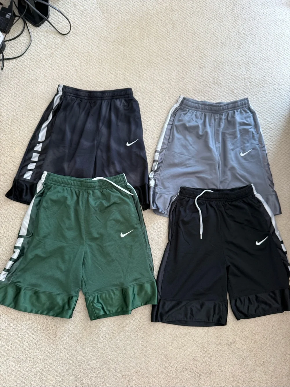 Nike boys Dri Fit basketball shorts size XL bundle of 7 pairs